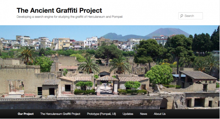 The website allows visitors to search graffiti based on location, property type, drawing type or content
