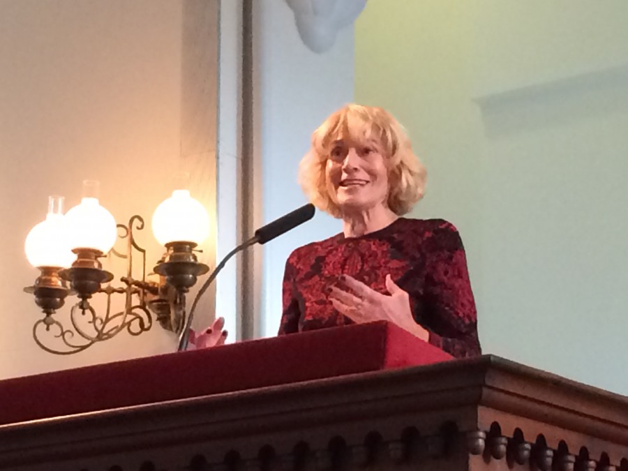University of Chicago professor of law and ethics Martha Nussbaum lectures on the topics of anger and justice in Lee Chapel.