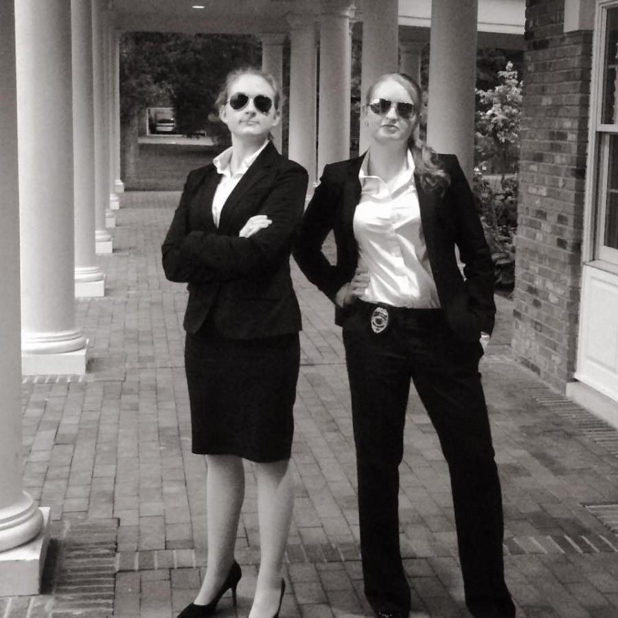 Mock Trial executive board members Sonia Brozak, 17, and Emily Webb, 17. Photo courtesy of the Mock Trial Facebook page. 