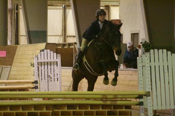 Laura Lemon, 16, placed third on the open equestrian flat event. Photo courtesy of W&L Sports Info. 
