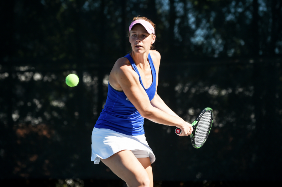 Women’s tennis undefeated in conference