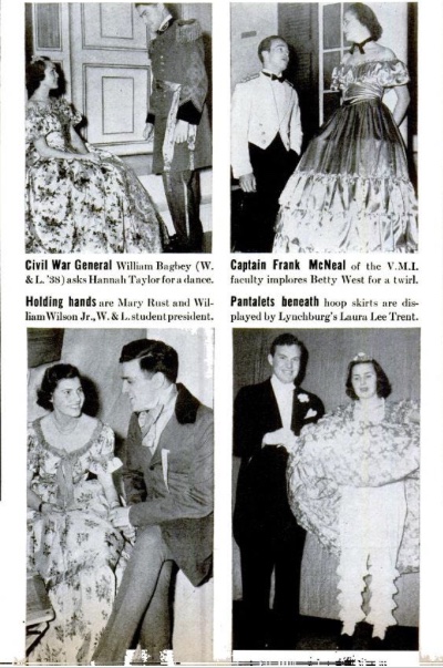 A photo of Fancy Dress past from Life Magazine in 1983 highlights the long lasting tradition of formal attire. 