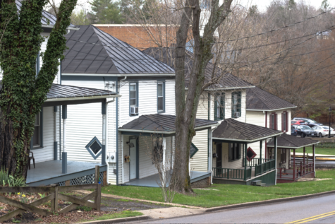 Senior houses on W Nelson Street in Lexington.  Photo by Elena Lee, ‘25.