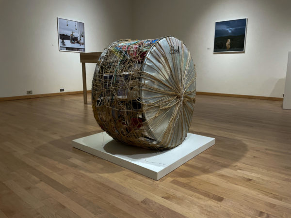 
Mary Mattingly’s “Drum” is one of three sculptures in the exhibit tackling the prevalence of overconsumption in today’s society.