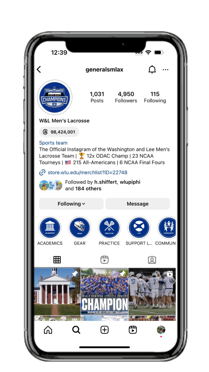 A look at the men’s lacrosse Instagram profile page. 