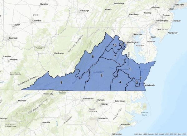 The newly redrawn congressional districts in Virginia were made by court-appointed special masters.