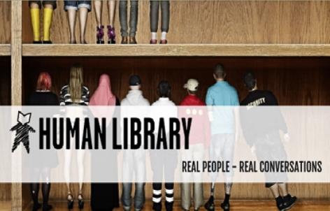 The Human Library is an international nonprofit that uses human voices to create digital records on marginalization. Photo courtesy of the Human Library project 