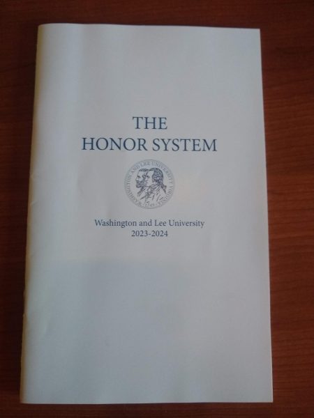 The White Book is a document that provides a written framework for the Honor System. All students are required to sign the book upon their entrance to the university. Photo by Aiden Kelsey, ’27