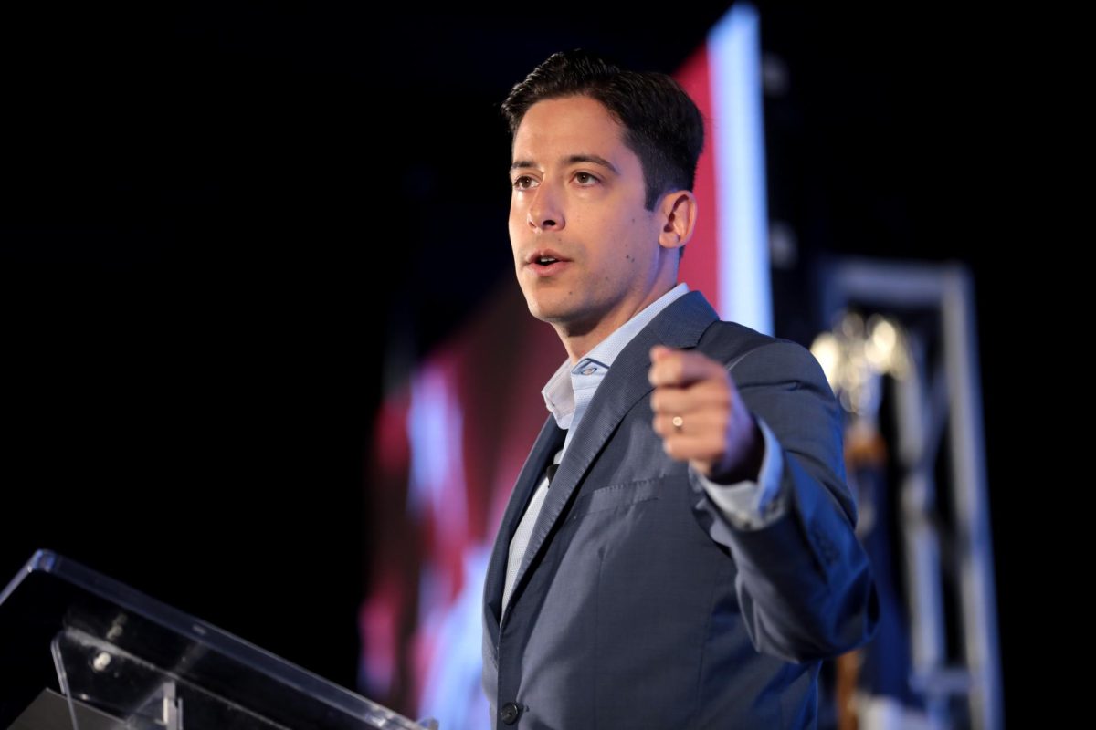 Knowles speaking at a 2019 Teen Student Action Summit. 