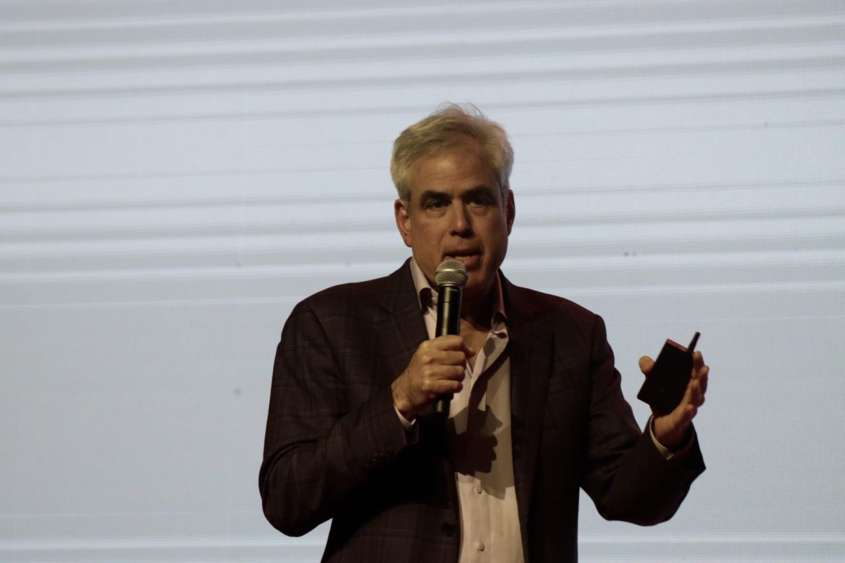 Haidt at the university’s Mock Convention. 