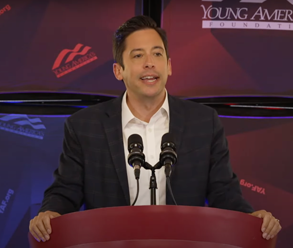 Michael Knowles spoke at Washington and Lee in Evans Hall on Sept. 16. 