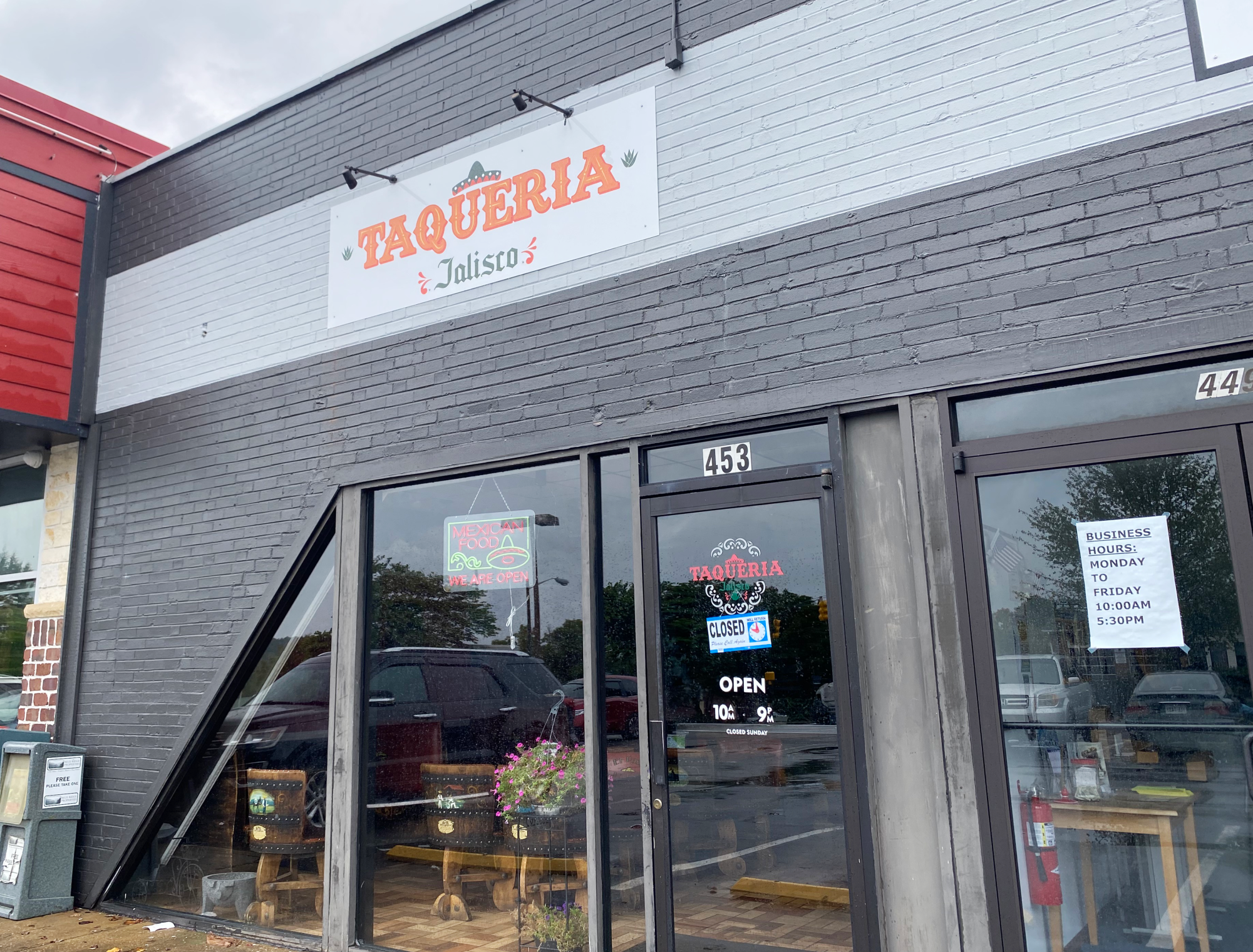 Taqueria Jalisco opened next to Cook Out in June.