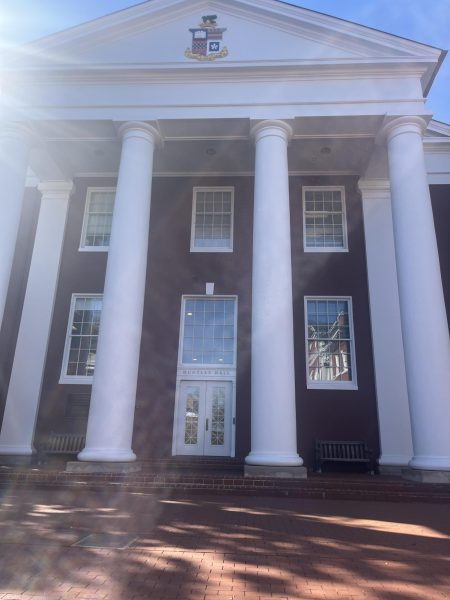 Huntley Hall is home to the politics department. 