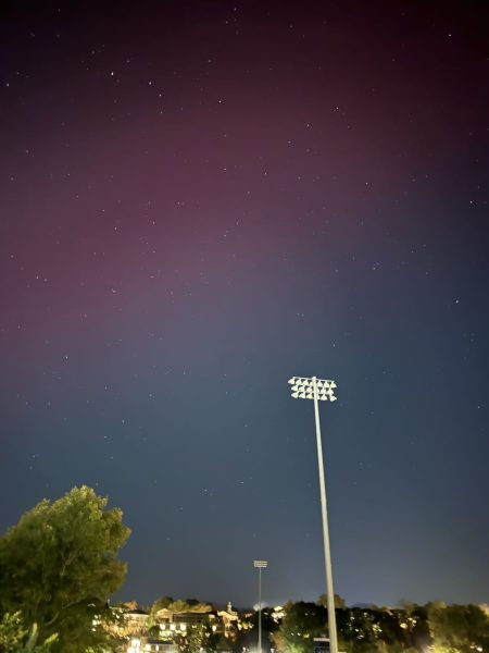 Students went outside on Oct. 10 to catch a glimpse of the northern lights through their phone cameras. 