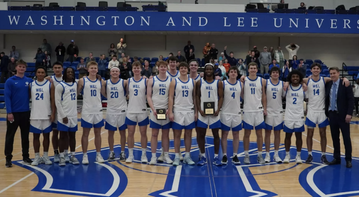 After a 66-62 victory over Kenyon on Dec. 30, the Generals were crowned champions of the W&L Holiday Tournament. 