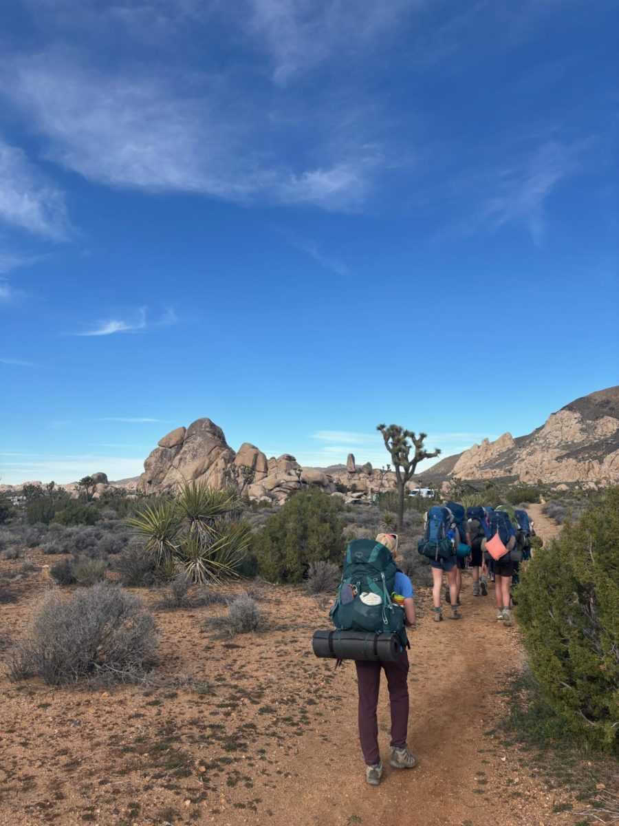 Students hiked and camped for five days in the national park. 